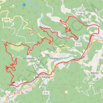 Trace GPS Single facile du Vallespir - 17514 - UtagawaVTT.com, itinéraire, parcours