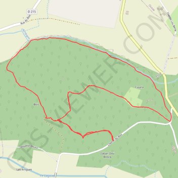 Trace GPS Bois de Bordes, itinéraire, parcours