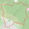 Trace GPS Pourrières - Sainte-Victoire, itinéraire, parcours