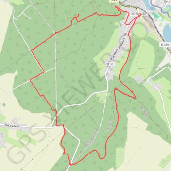 Trace GPS Balade dans le Massif du Triage - Forêt d'Eu, itinéraire, parcours