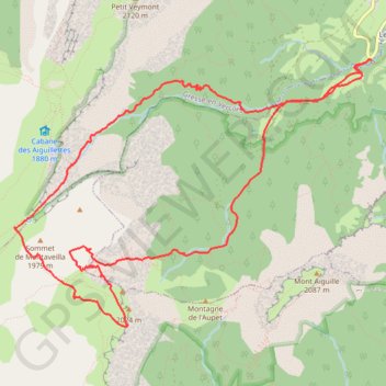 Trace GPS Rochers du Parquet, en boucle par le Pas des Bachassons (Vercors), itinéraire, parcours