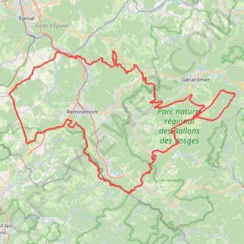 Trace GPS Granfondo Vosges, itinéraire, parcours
