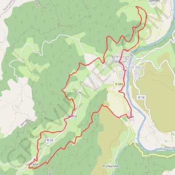 Trace GPS Villeneuve d'Allier, itinéraire, parcours