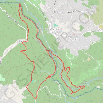 Trace GPS Les gorges de la Siagne, itinéraire, parcours