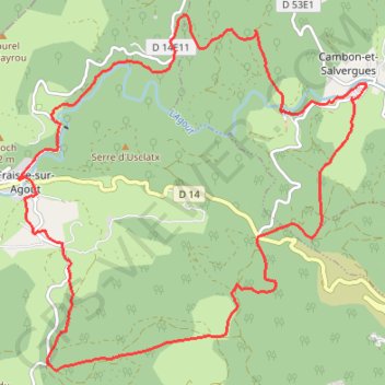 Trace GPS Le Parc Éolien de Fonfroide, la Forêt du Somail et le Clap, itinéraire, parcours