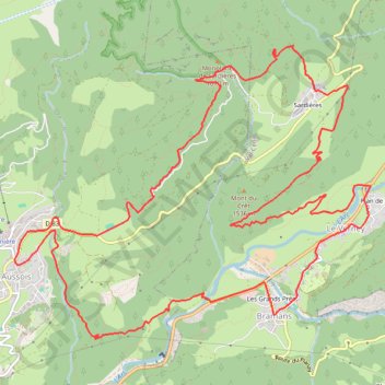 Trace GPS Aussois - Le Verney, itinéraire, parcours
