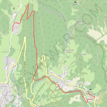 Trace GPS Chamois Sans Venin, itinéraire, parcours
