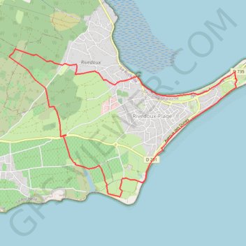 Trace GPS Sentier du littoral - Rivedoux-Plage, itinéraire, parcours
