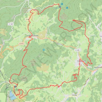Trace GPS Circuit de la Nouvelle Ruche, itinéraire, parcours