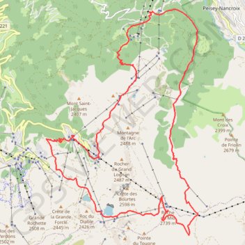 Trace GPS La 6000D 2016 - La 6D Lacs, itinéraire, parcours