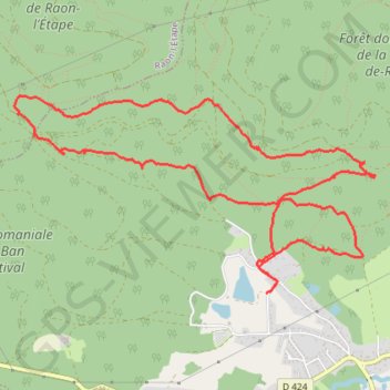Trace GPS Etival Beaulieu, itinéraire, parcours