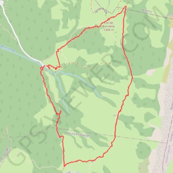 Trace GPS Pointe de Banc Plat (Montagne du Charbon), itinéraire, parcours