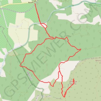 Trace GPS Mont Aurélien, itinéraire, parcours