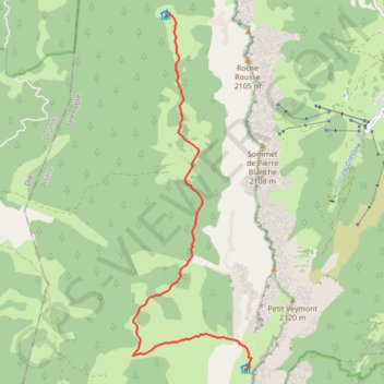 Trace GPS Vercors Trièves-du refuge des Aiguillettes au Jasse du Pay, itinéraire, parcours