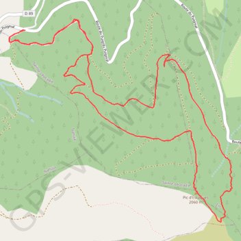 Trace GPS Le Puig d'Estaques, itinéraire, parcours