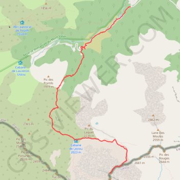 Trace GPS Mont Rouch de France, itinéraire, parcours