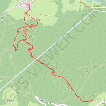 Trace GPS Du Bersend au col du Pré, itinéraire, parcours