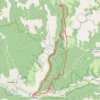 Trace GPS LE ROZIER Chemin de BLANQUEFORT (les vignes), itinéraire, parcours