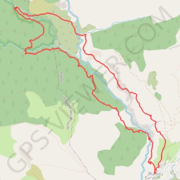 Trace GPS RABOU avec CASTELIN, itinéraire, parcours