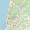 Trace GPS Boucles des lacs - Benesse, itinéraire, parcours