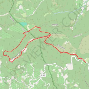 Trace GPS Crêtes du Saint Amand, itinéraire, parcours