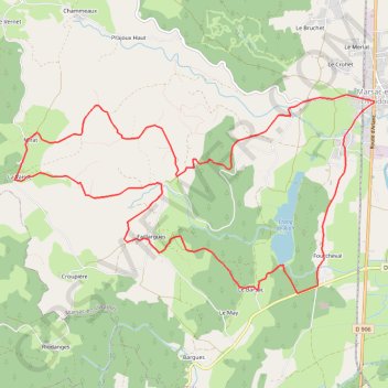 Trace GPS Pays d'Ambert - Les Hauts de Marsac, itinéraire, parcours