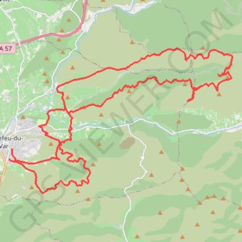 Trace GPS Pistes de Camargue à Pierrefeu-du-Var, itinéraire, parcours