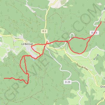 Trace GPS Chaubouret, itinéraire, parcours