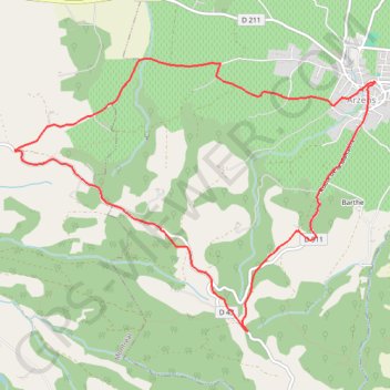 Trace GPS Les Crêtes - Arzens, itinéraire, parcours