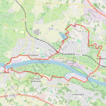 Trace GPS Grand tour des 2 Bacs par Beaulieu, itinéraire, parcours