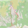 Trace GPS Gorges de la Colombieres CAROUX, itinéraire, parcours