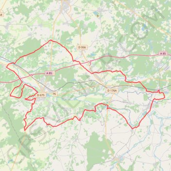 Trace GPS De Gièvres à Pouillé, itinéraire, parcours