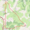 Trace GPS Rando Sud-Larzac Le Caylar - La Couvertoirade, itinéraire, parcours
