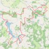 Trace GPS Lavaud lacs haute Charente 39 kms, itinéraire, parcours