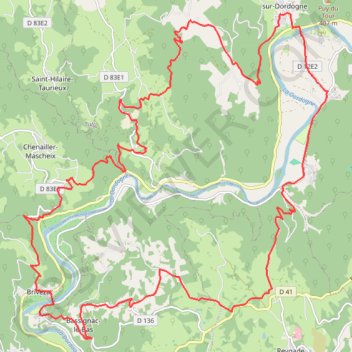 Trace GPS Monceaux-Brivezac, itinéraire, parcours