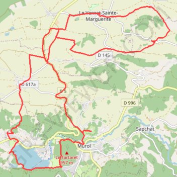 Trace GPS Sortie Cluchat (Auvergne), itinéraire, parcours