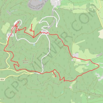 Trace GPS De Heiligenstein au Mont Sainte-Odile, itinéraire, parcours