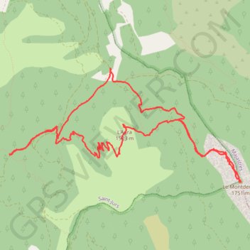 Trace GPS Saint Jurs - le Montdenier, itinéraire, parcours