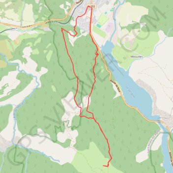 Trace GPS Saint André des Alpes à Courchons, itinéraire, parcours