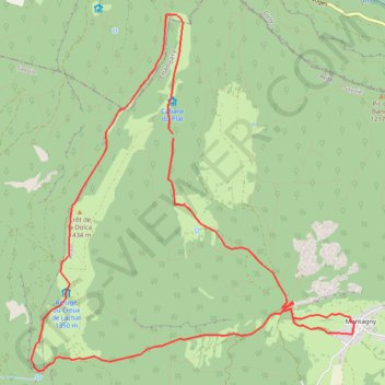 Trace GPS Montagne de Bange, itinéraire, parcours