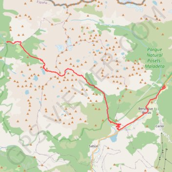 Trace GPS Traversée des Pyrénées - Étape 19, itinéraire, parcours
