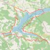 Trace GPS Tour du lac depuis Espinasse, itinéraire, parcours