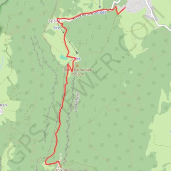 Trace GPS Chalets nordiques - croix du nivolet, itinéraire, parcours