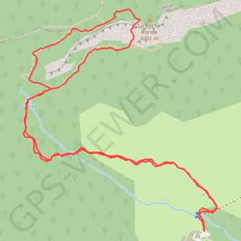 Trace GPS Roche Ronde - Pénélope, itinéraire, parcours
