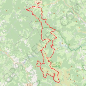 Trace GPS Bois Noirs Oxygène - Noirétable, itinéraire, parcours