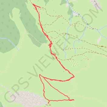 Trace GPS Pic de Bergons, itinéraire, parcours