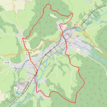 Trace GPS Chemins du Cœur des Vosges - La tête de Voitimont, itinéraire, parcours