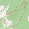 Trace GPS Ventoux - Les Colombets - Curnier - Landerots - Fébrier, itinéraire, parcours
