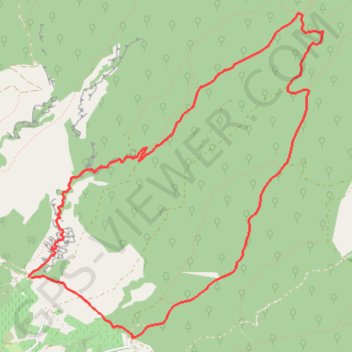 Trace GPS Ventoux - Les Colombets - Curnier - Landerots - Fébrier, itinéraire, parcours
