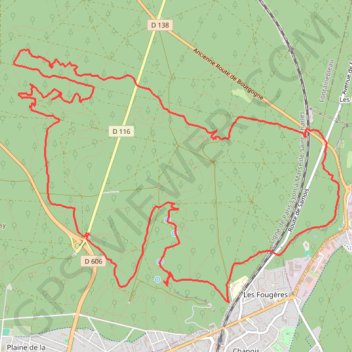Trace GPS Tour Denecourt - Forêt de Fontainebleau, itinéraire, parcours